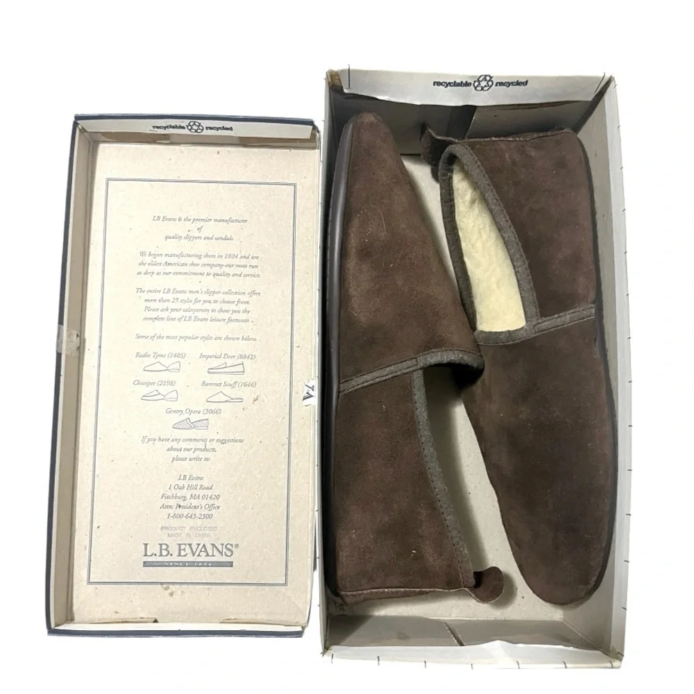 NEW Vintage New L.B Evans Brown Suede Arctic Opera Size 12